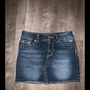 JUSTICE girls 10S JEAN SKIRT w/shorts built in